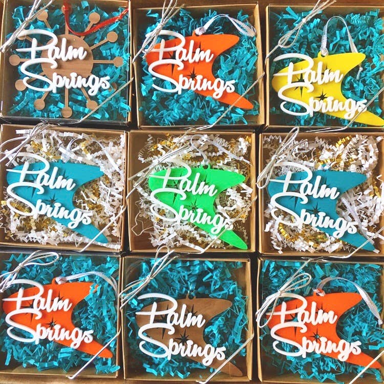 Atomic Kraftworks - Wholesale Ornament - Mid Century Style Boomerang Customizable Ornament13