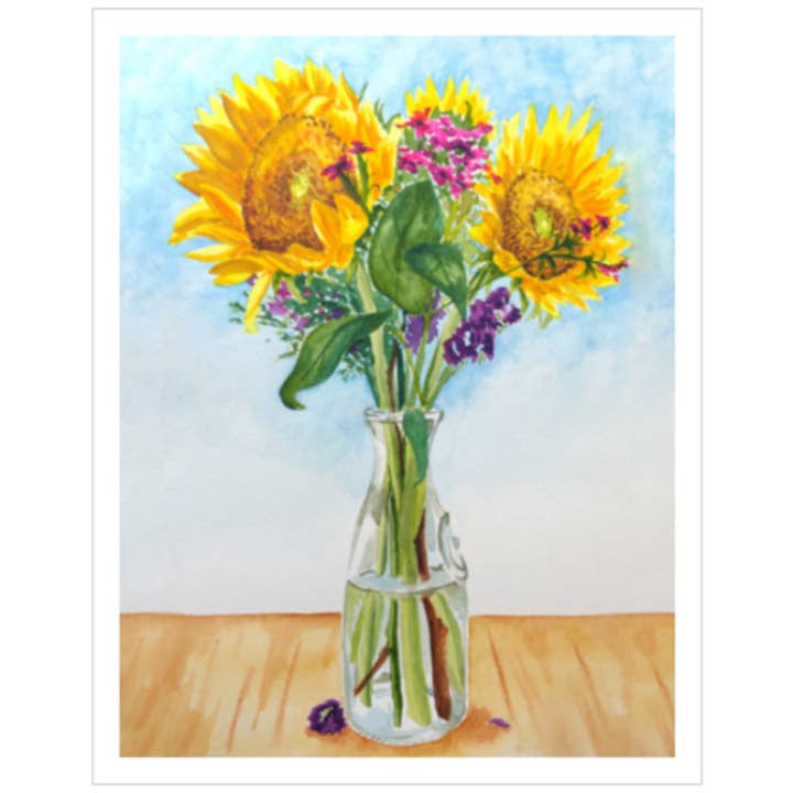 Fiber & Brimstone - Wholesale Art Print - Sunflowers