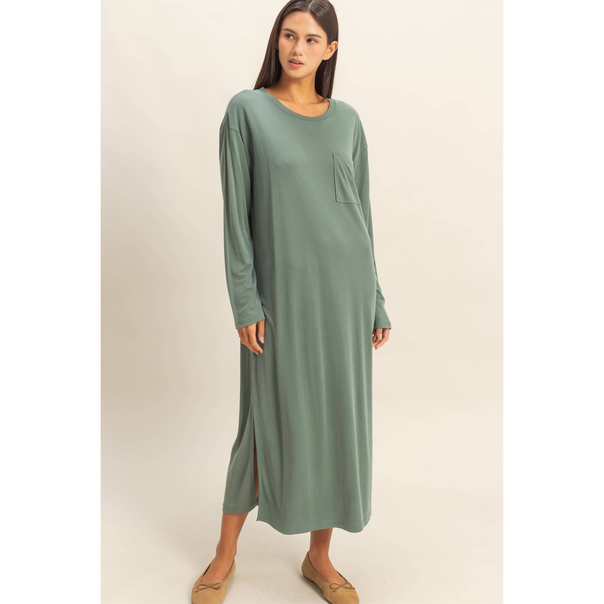Double Zero - Wholesale Dress - Women's - Casual Midi Dress12