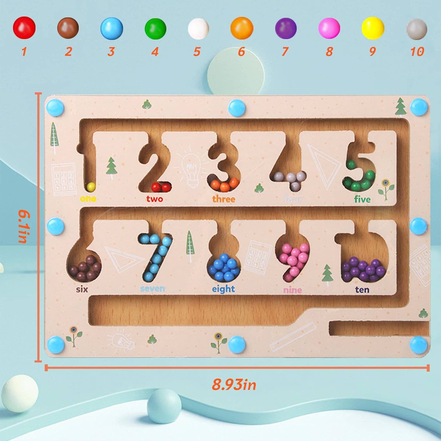 VIGOR - Wholesale Toy Car/Truck - Kids - Maze Educational Game Color Number Montessori Education7