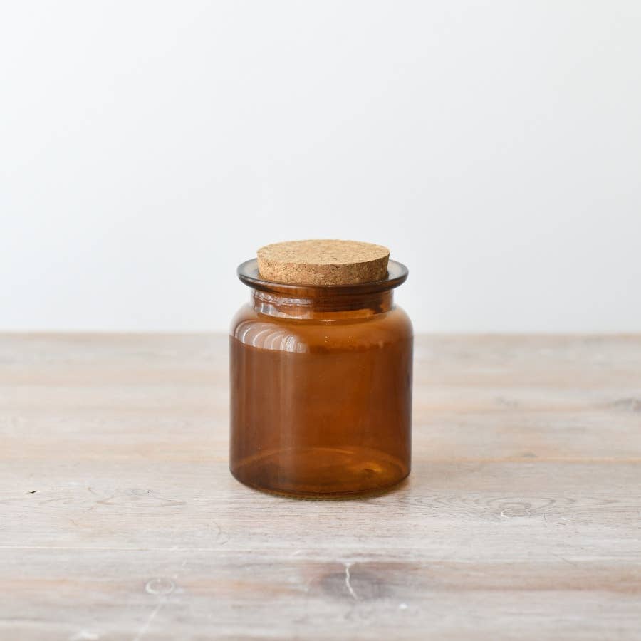 Gainsborough Giftware x Portland Living - Wholesale Jar - Glass Storage Jar with Cork Lid, 11cm