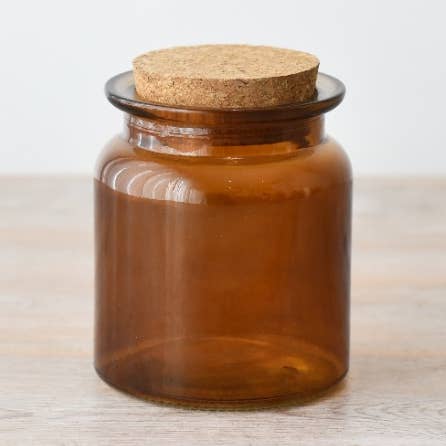 Bocal de rangement en verre avec couvercle en liège, 11 cm pour la vente par Gainsborough Giftware x Portland Living