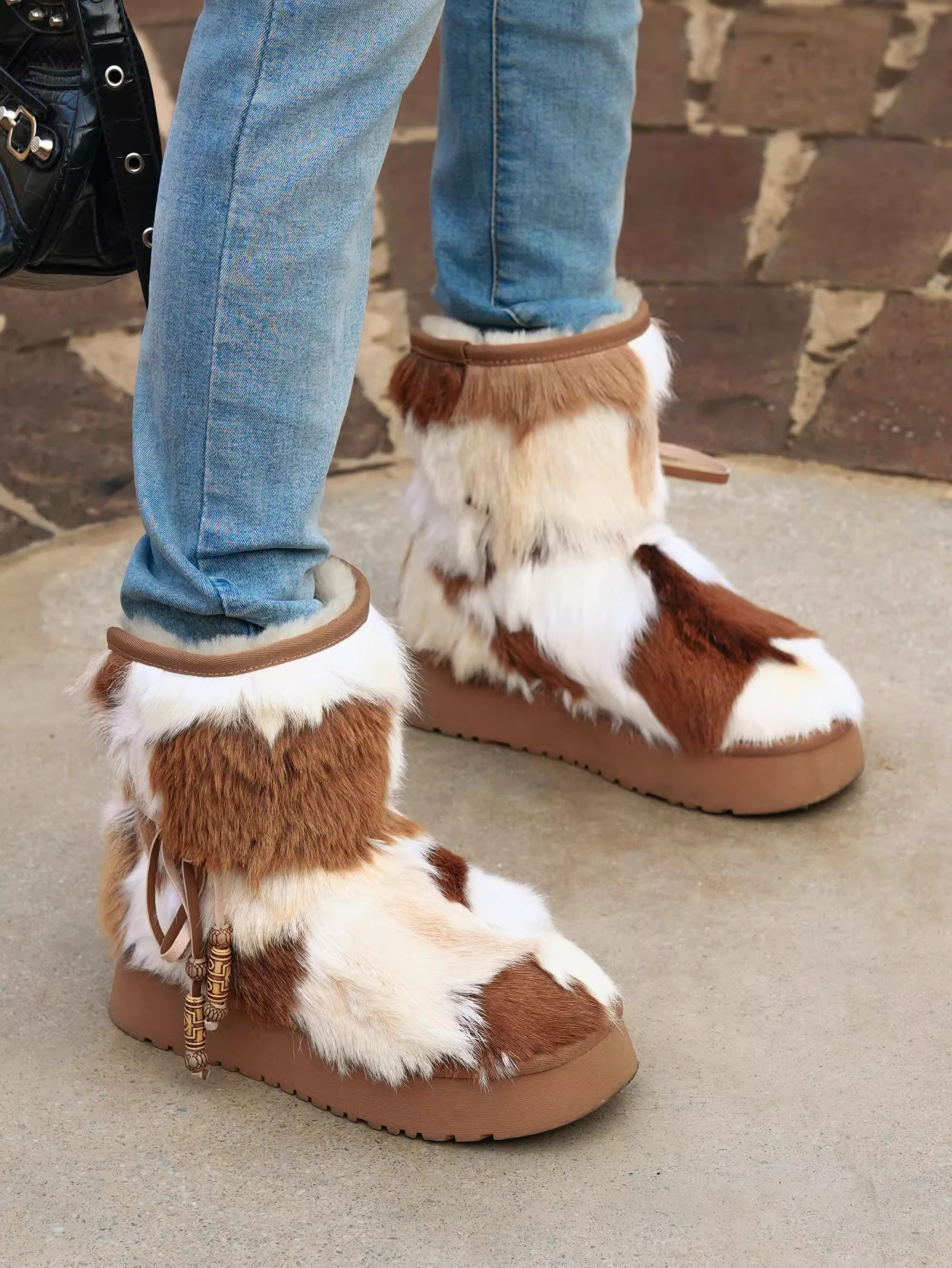 MOGSki LLC – wholesale Snökängor - Dam – Damers avslappnade och mångsidiga varma enkla snöstövlar2