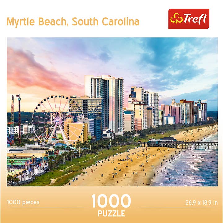 Trefl USA - Wholesale Puzzle - Adult - Trefl Red 1000 Piece Puzzle - Myrtle Beach2