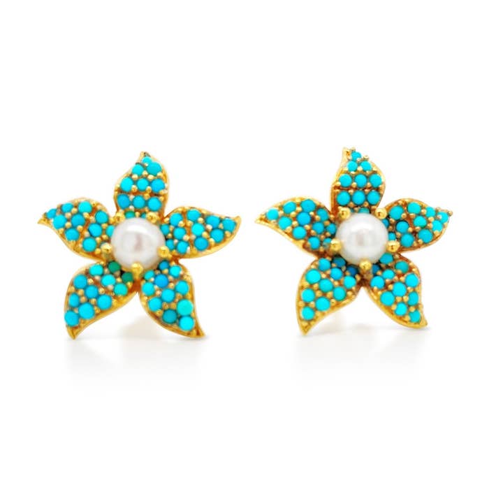 Flower Power Earrings for wholesale by Gem Bazaar Jewellery