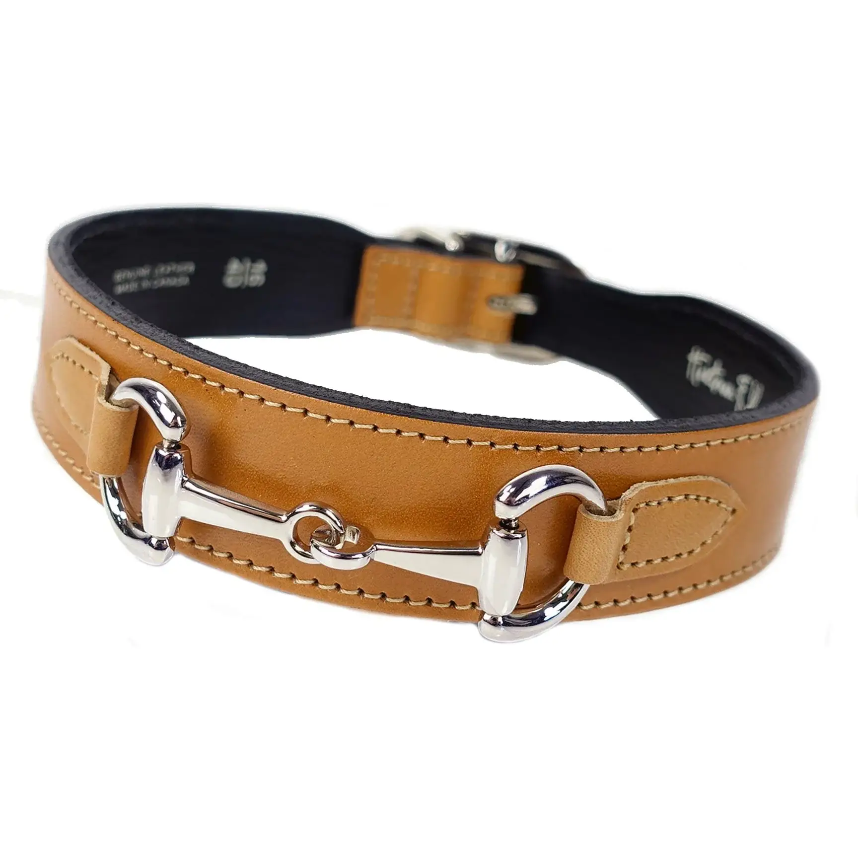 Hartman & Rose – Großhandel Haustierhalsband – Hund – Belmont Hundehalsband aus Hirschleder und Nickel1