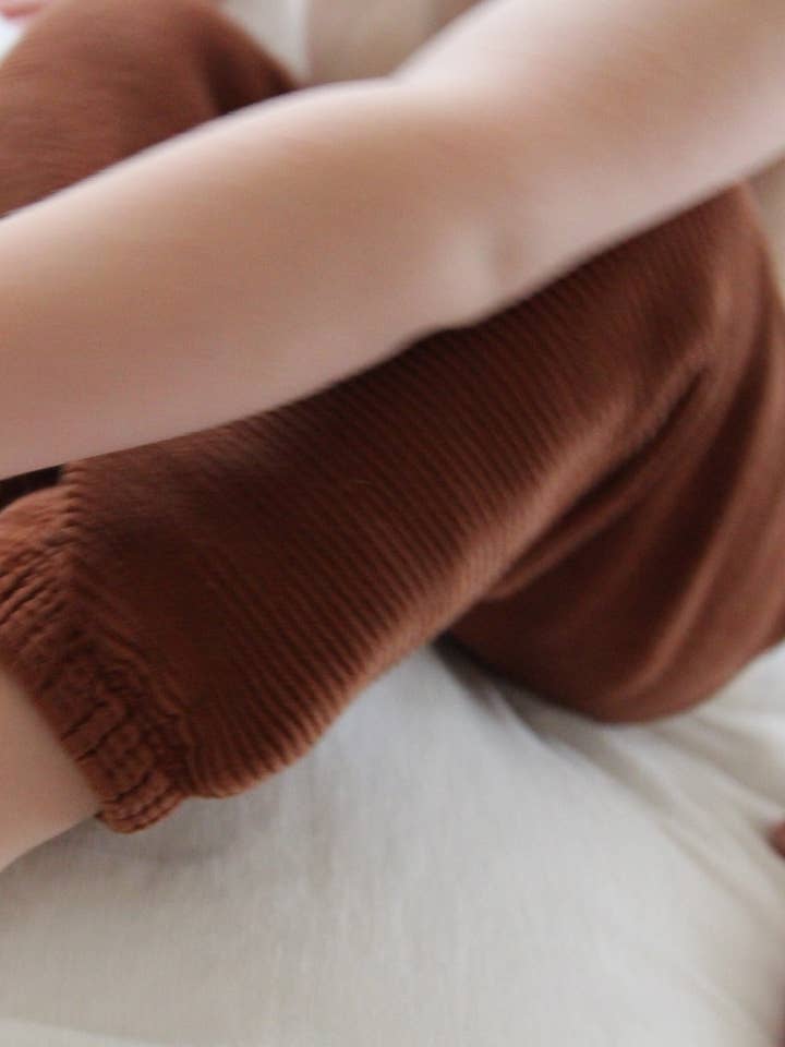 Pantaloni sportivi Mini Franklin in cotone increspato per la vendita all'ingrosso da parte di Na Nin