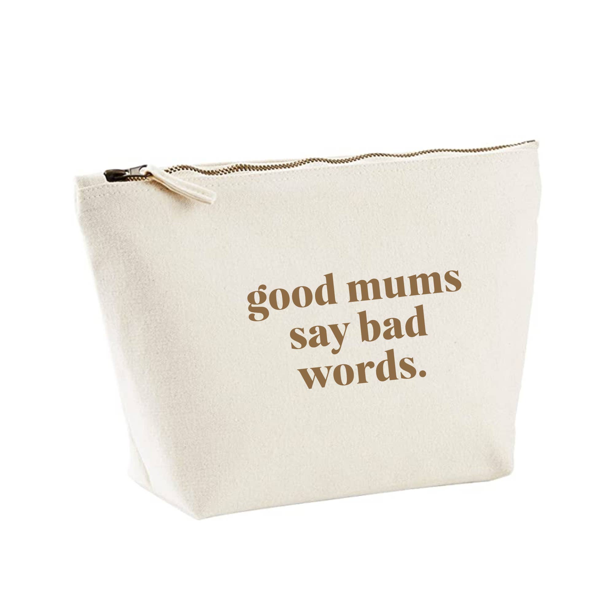 Word Up Creative – wholesale Pouch – Women’s – Good Mums or Moms say bad words Zipped Pouch Bag2