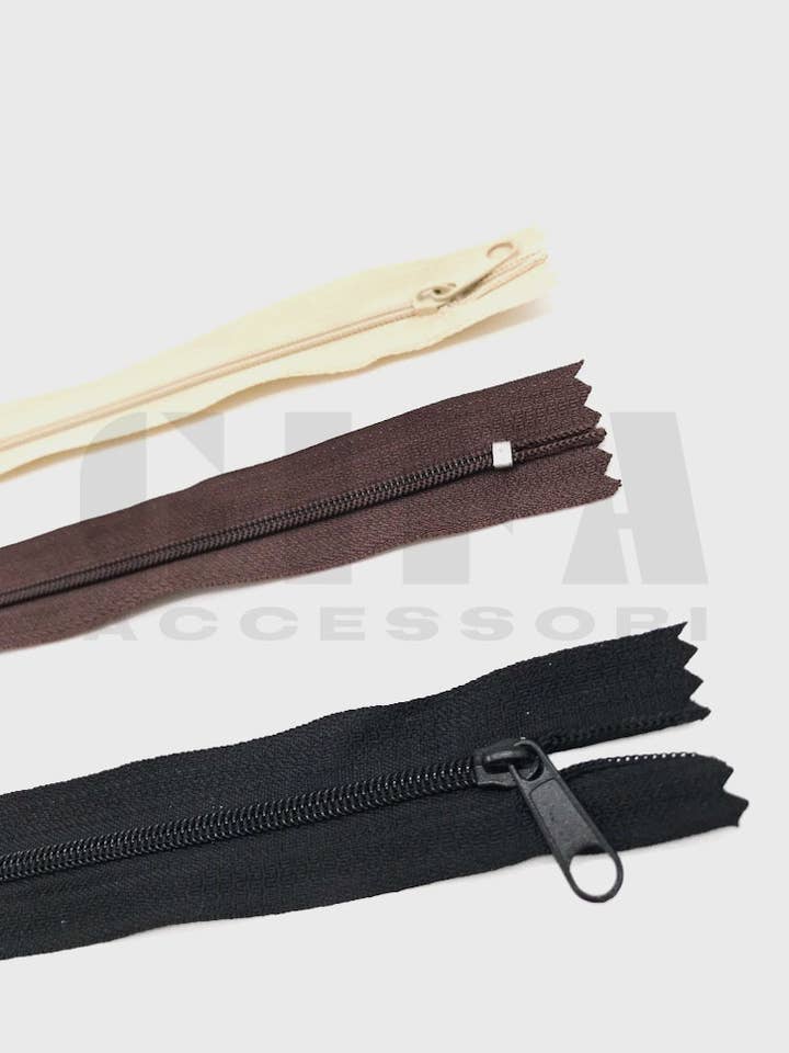 Cremalleras de nylon tipo 3 fija cm 18 para venta al por mayor de Gifa Accessori