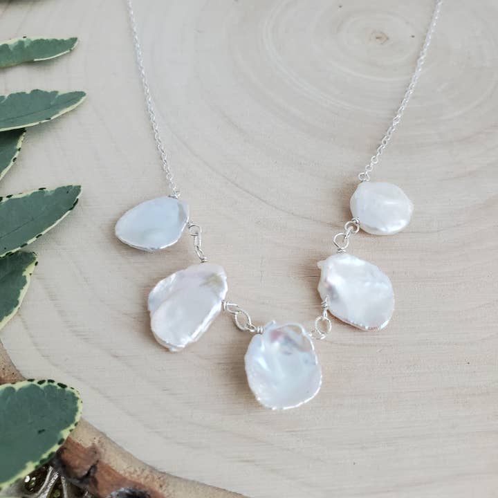 Collare con perle Keshi per la vendita all'ingrosso da parte di Agape Gems