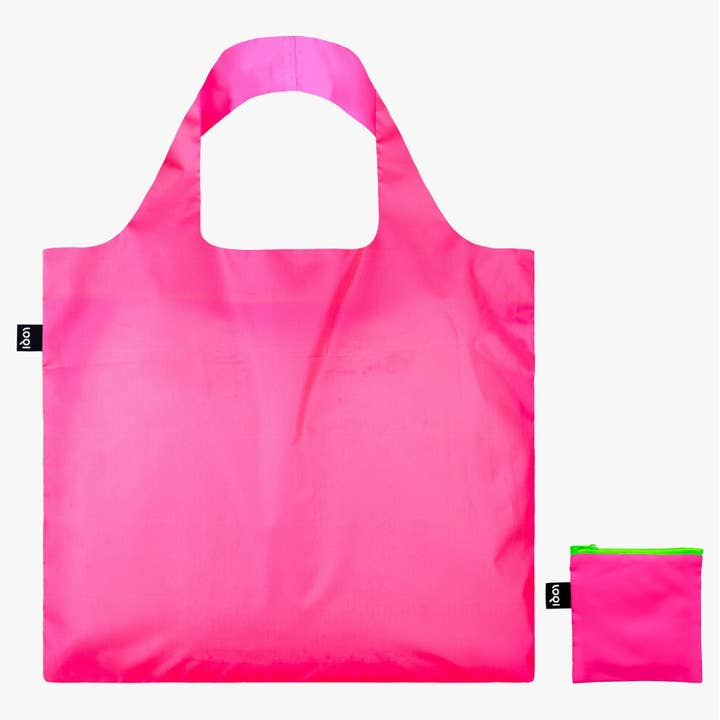 NEON Pink Recycled Bag for wholesale by LOQI LLC