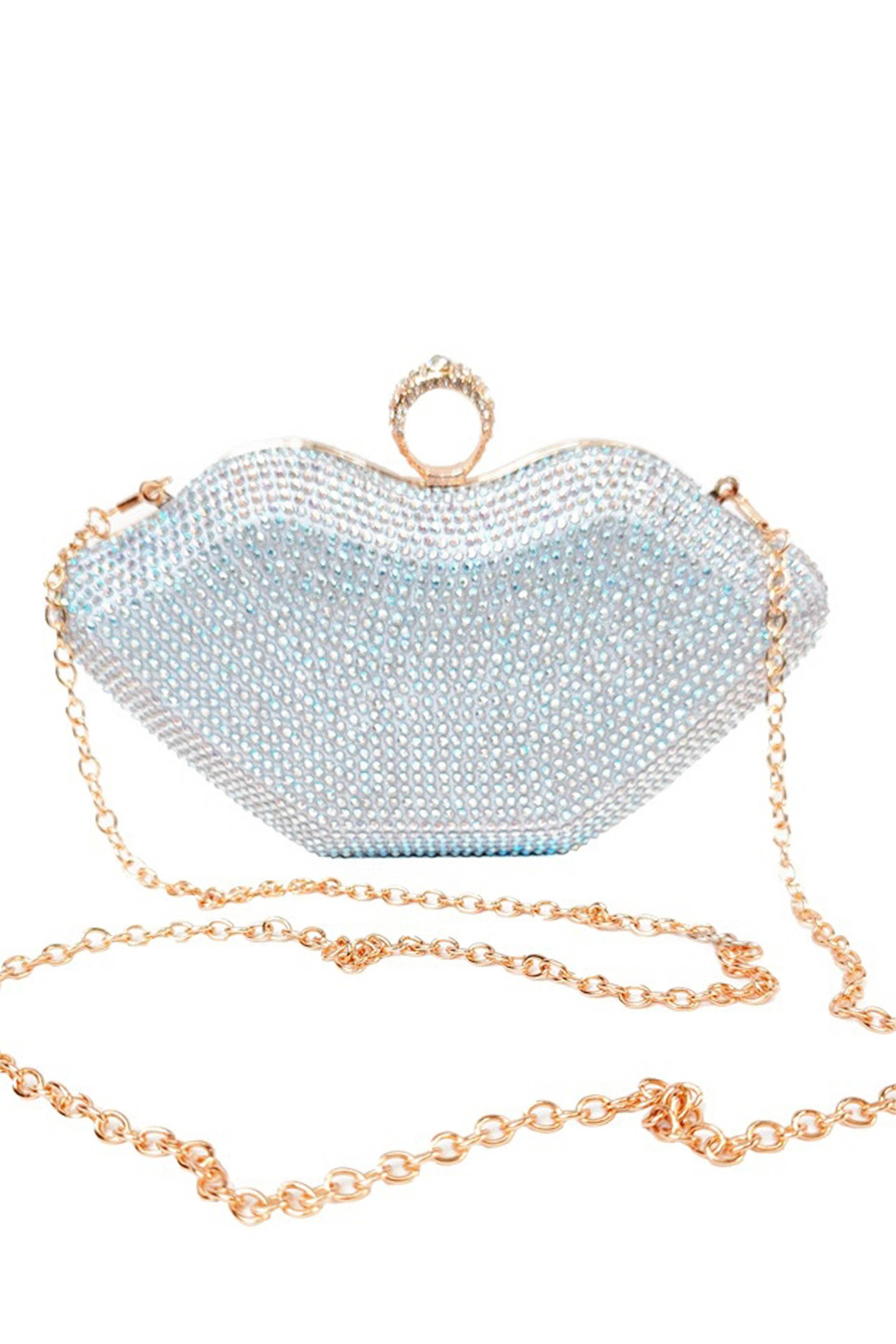 AB Lip Mouth Rhinestone Bag HB1642 for wholesale on Faire