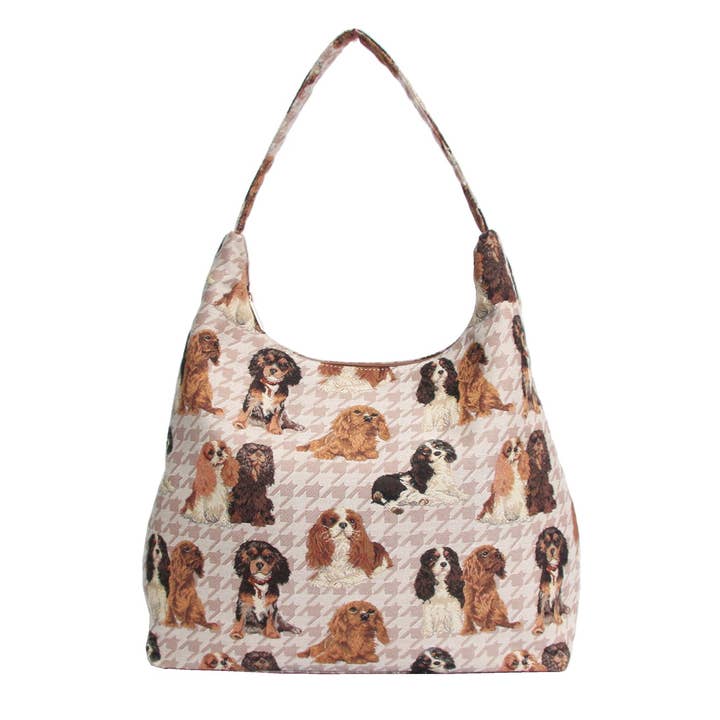 SignareArt - Wholesale Shoulder Bag - Women's - HOBO-KGCS | KING CHARLES CAVALIER SPANIEL DOG HOBO HANDBAG SHOULDER BAG