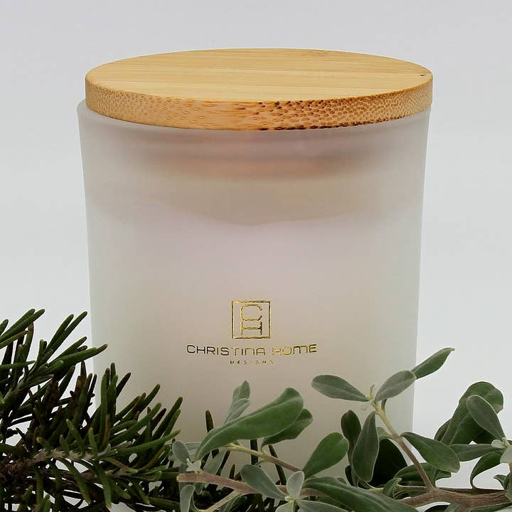 Gift Boxed Scented Soy Candles for Home - Rosemary Sage for wholesale by Christina Home Designs