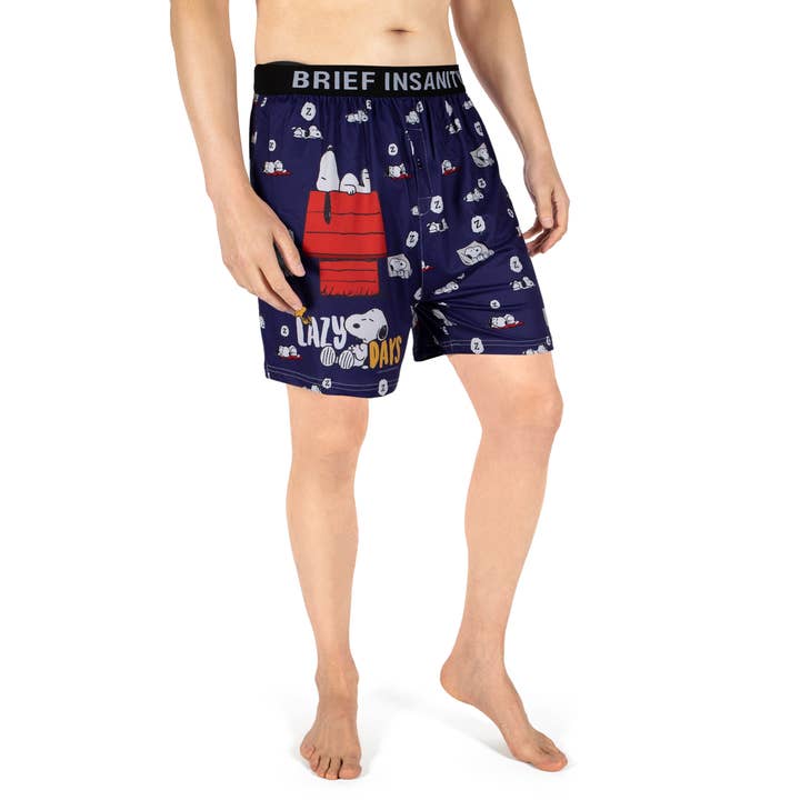 BRIEF INSANITY - Vente Sous-vêtements – homme - Boxers Snoopy Lazy Days1