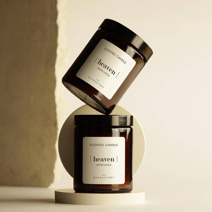 VEGETABLE WAX CANDLE THE OLPHACTORY WHITE LOTUS 135g for wholesale by SEVENREEDS