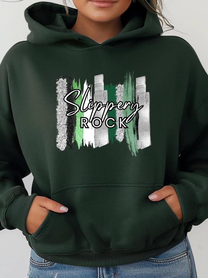 Slippery Rock Brushstroke Unisex Hoodie Sweatshirt for wholesale by 240 Spirit Press