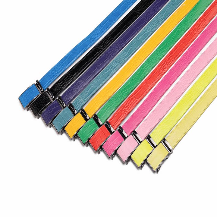 ratchet leather belt-LA2091C
 for wholesale by Fabio Valenti