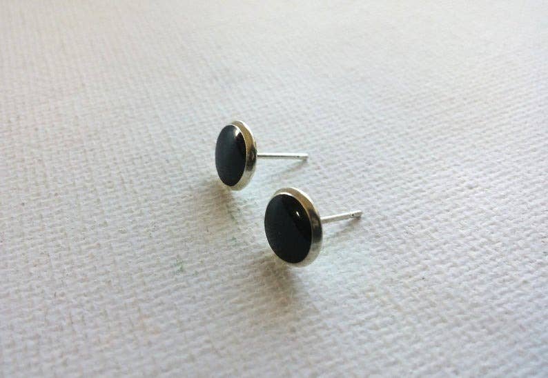 Holey Moley Accessories - Vente Clous d'oreille - Petits clous noirs et argentés2
