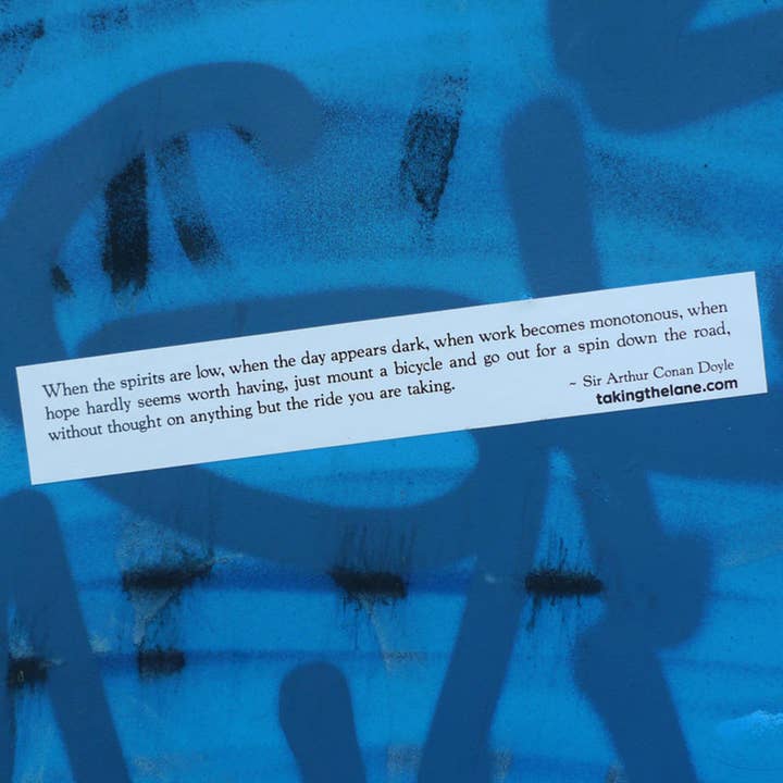 Sticker #325: Conan Doyle Quote for wholesale by Microcosm Publishing & Distribution