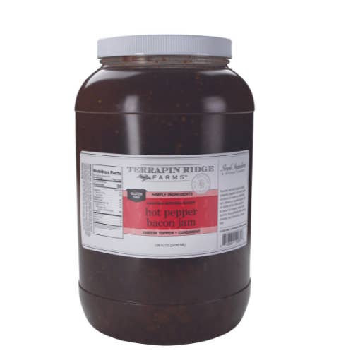 Gallon- Hot Pepper Bacon Jam for wholesale by Terrapin Ridge Farms