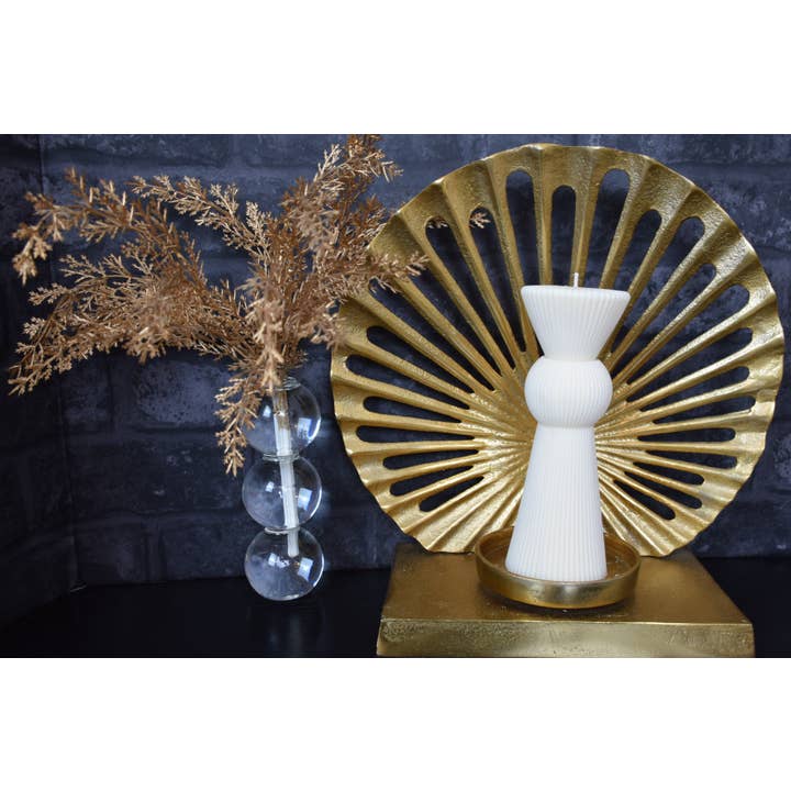 Vela romana acanalada para venta al por mayor de Crafted Gifts Atelier