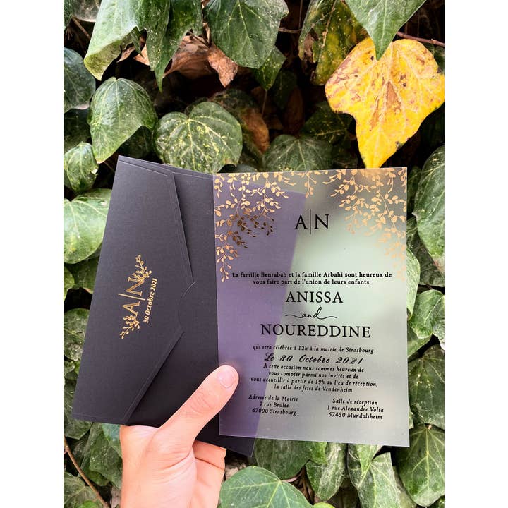 Invitaciones Personalizadas de Acrílico para Bodas y Quinceañeras para venta al por mayor de Faire Part Cards