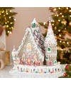 Kurt S. Adler, Inc. - Wholesale Christmas Decoration - 13"CLAYDGH GINGRBREAD INN W/C7 BULB3