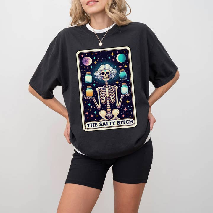 The Salty Bitch Tarot Card Shirt for wholesale by EnjoyMyDesign