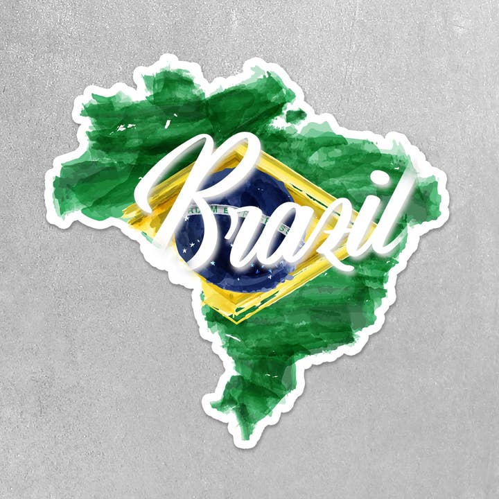Brazil Sticker for wholesale by Real Cool Stickers & Stuff
