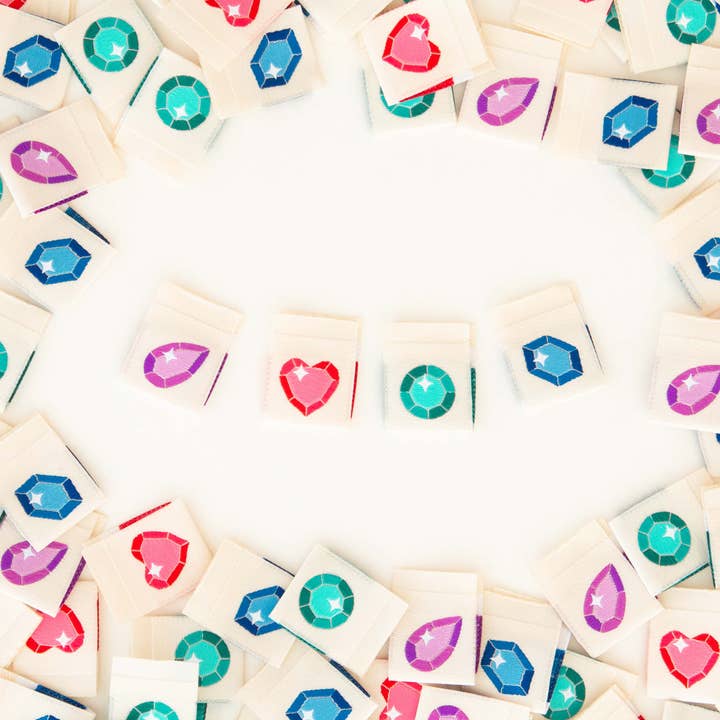 Sarah Hearts - Wholesale Craft supplies - Jewels Multipack - Woven Sewing Clothing Label Tags1