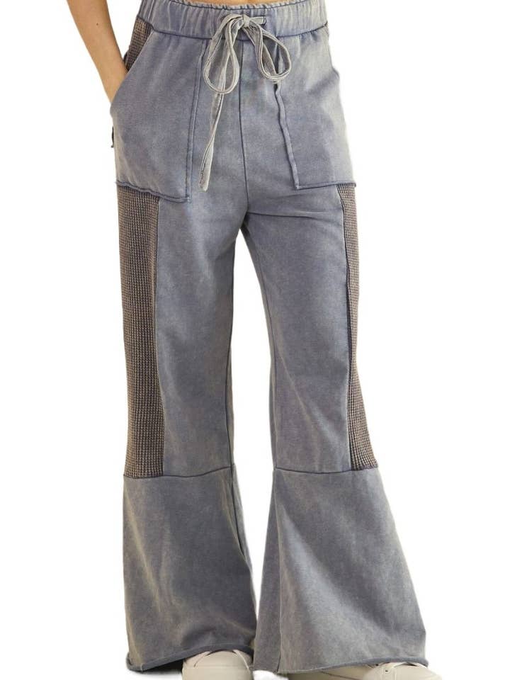 Vintage Washed Flared Panel Pants for wholesale by Vanilla Monkey