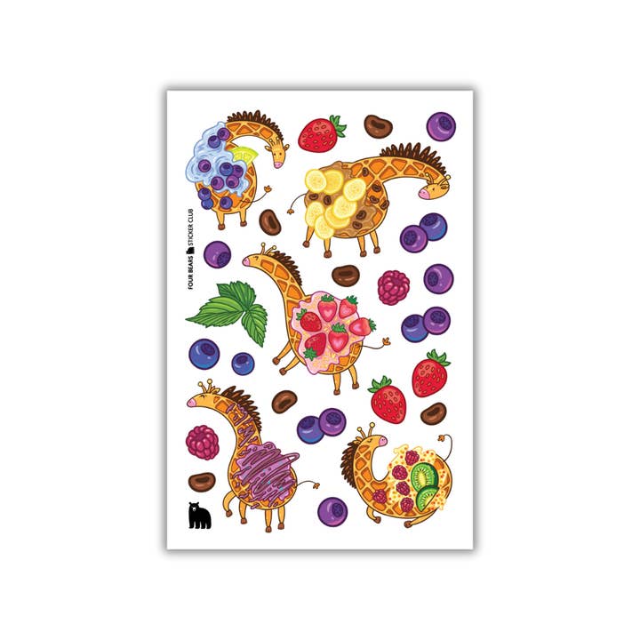 Waffly Wild for wholesale by Four Bears Sticker Club