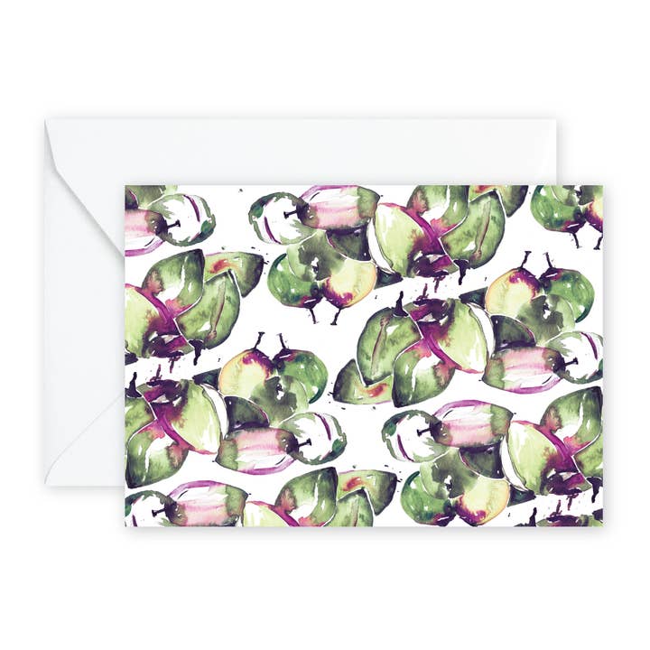 Coconut Watercolor Thank You/Hello Notecards + Envs for wholesale by pixelimpress
