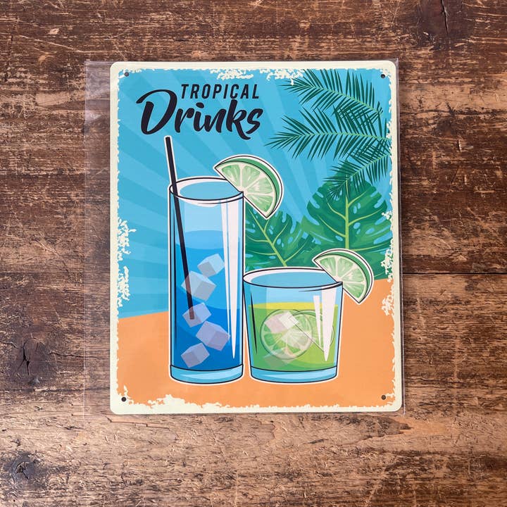 Tropical Drink Plaque Tropical Drink Plaque
