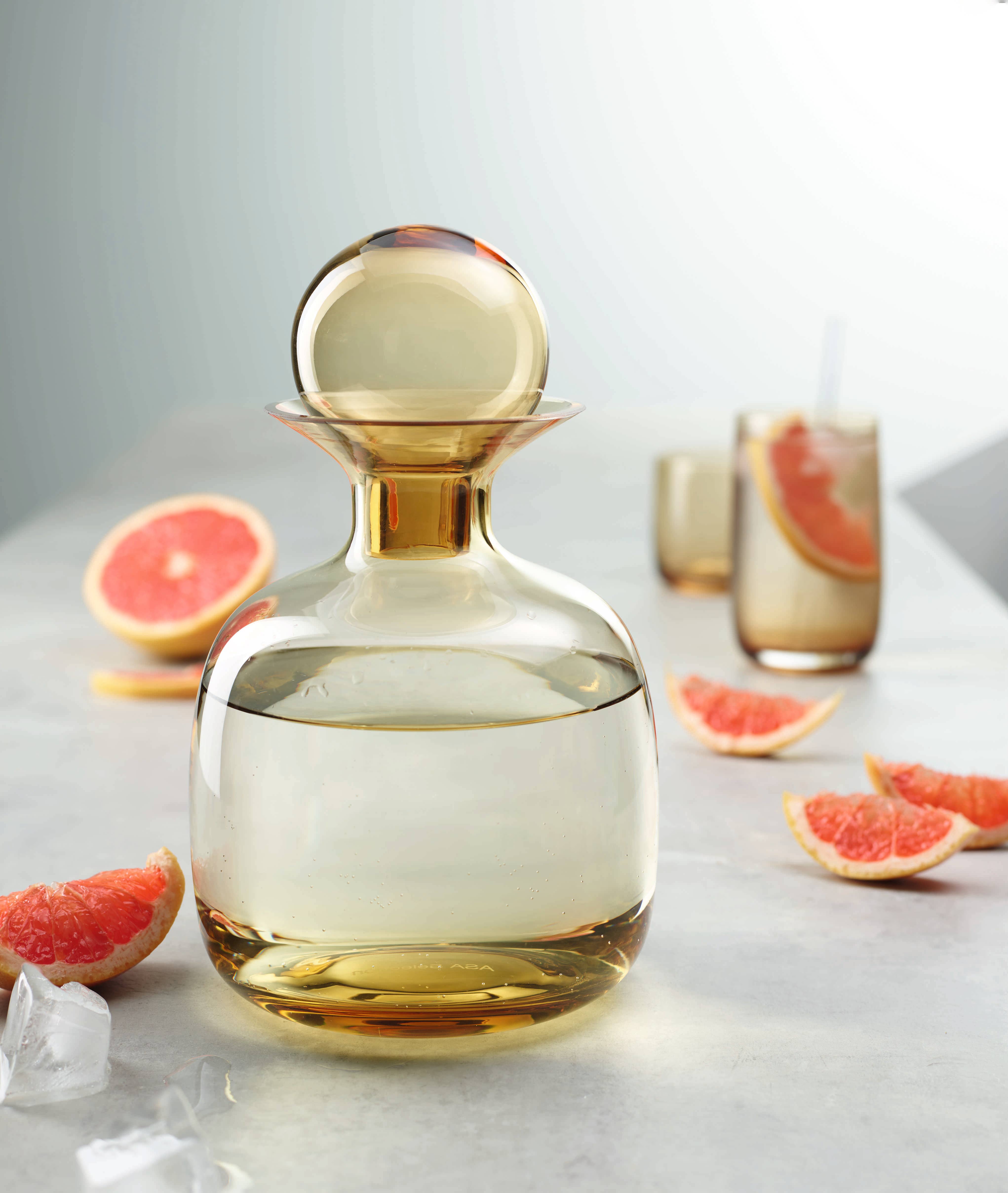 ASA Selection - Wholesale Carafe - SARABI Blown Glass Carafes Square w/Gift Pack*2-3MO LeadTime11