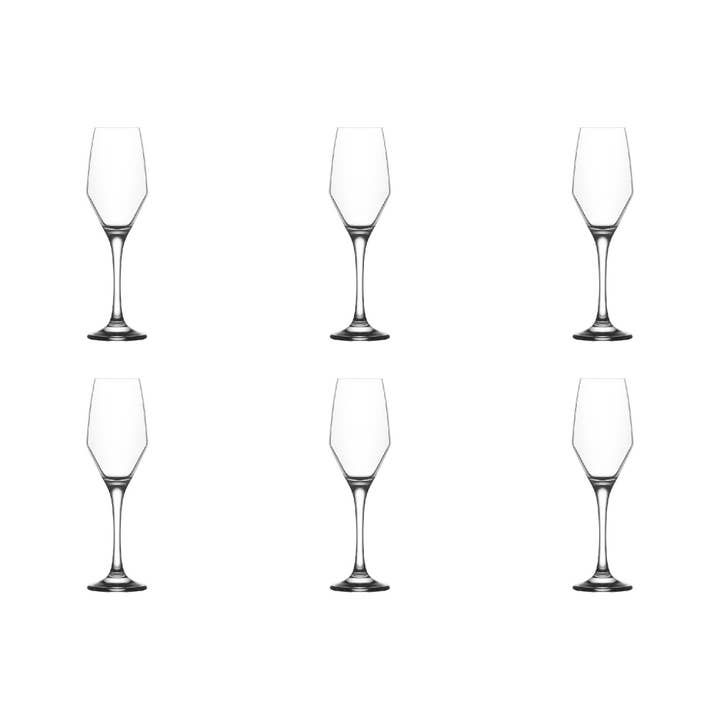Hakan – Großhandel Champagnerflöten – LAV Ella Champagnerflöten-Set, 6-teilig, 7,75 Unzen (230 ml)