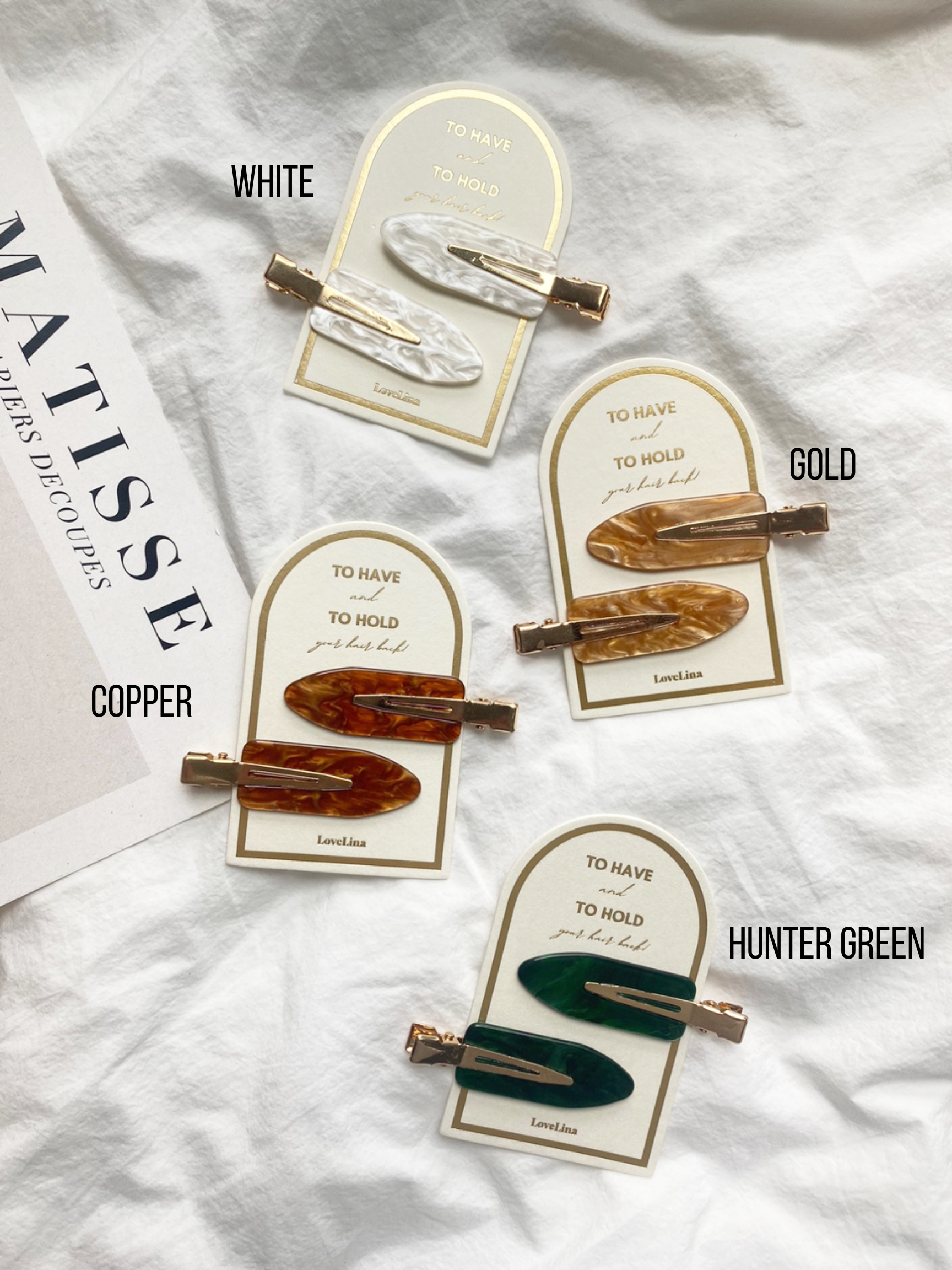 LoveLina - Vendita all'ingrosso Set di accessori per capelli - Donna - Set di fermagli per capelli senza pieghe - DEBBIE2