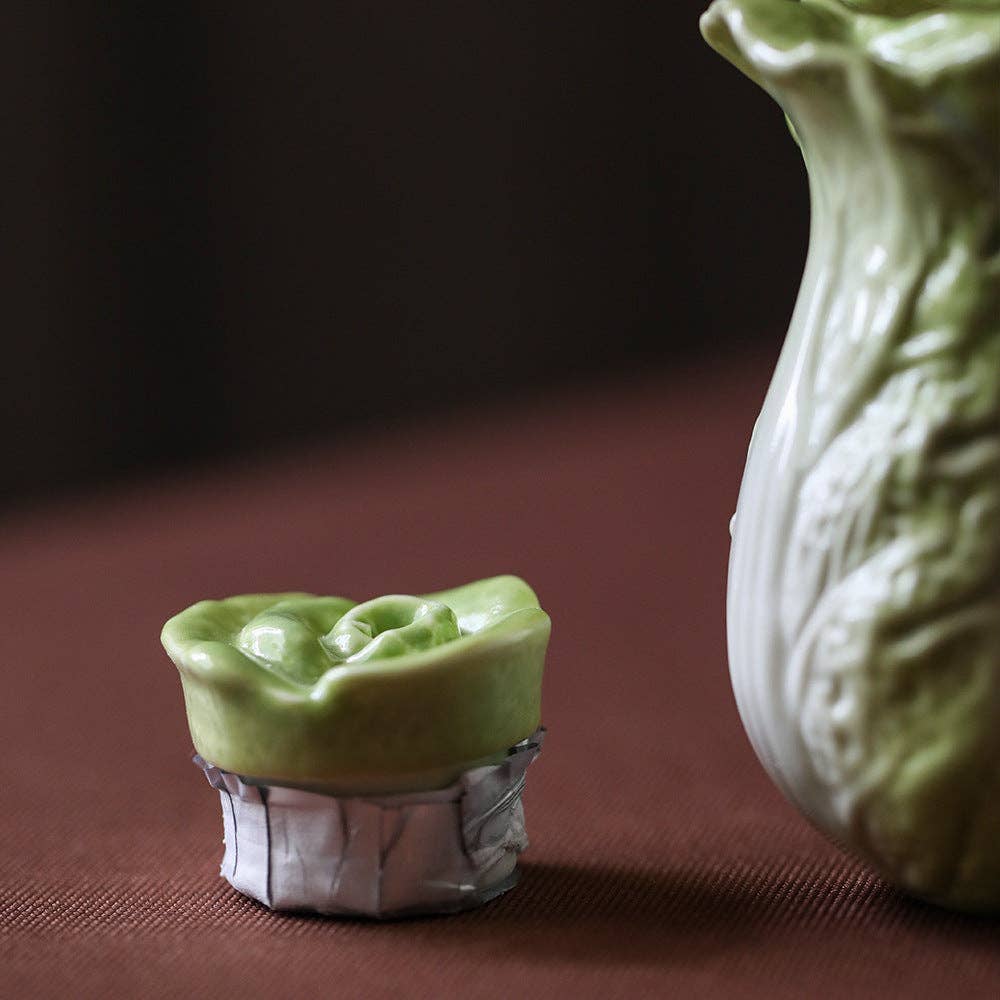 Gohobi （We cover U.S. import duties） – wholesale Tea pot – Gohobi Ceramic Cabbage Tea Container11