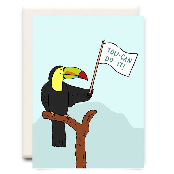 Toucan Do It | Encouragement Greeting Card for wholesale by Inkwell Cards