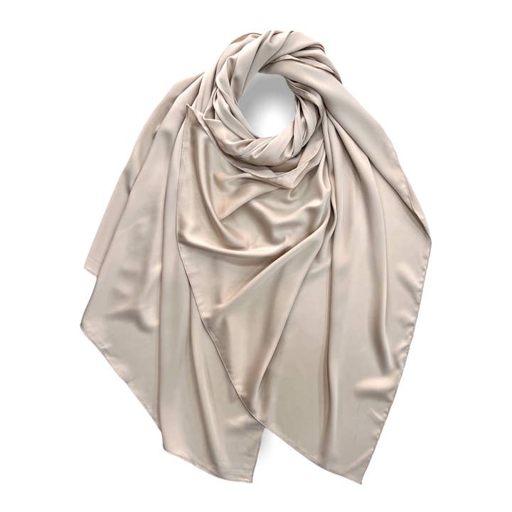 London Scarves – wholesale Scarf – Women's – Satin silky plain scarf perfect to match with a dress11