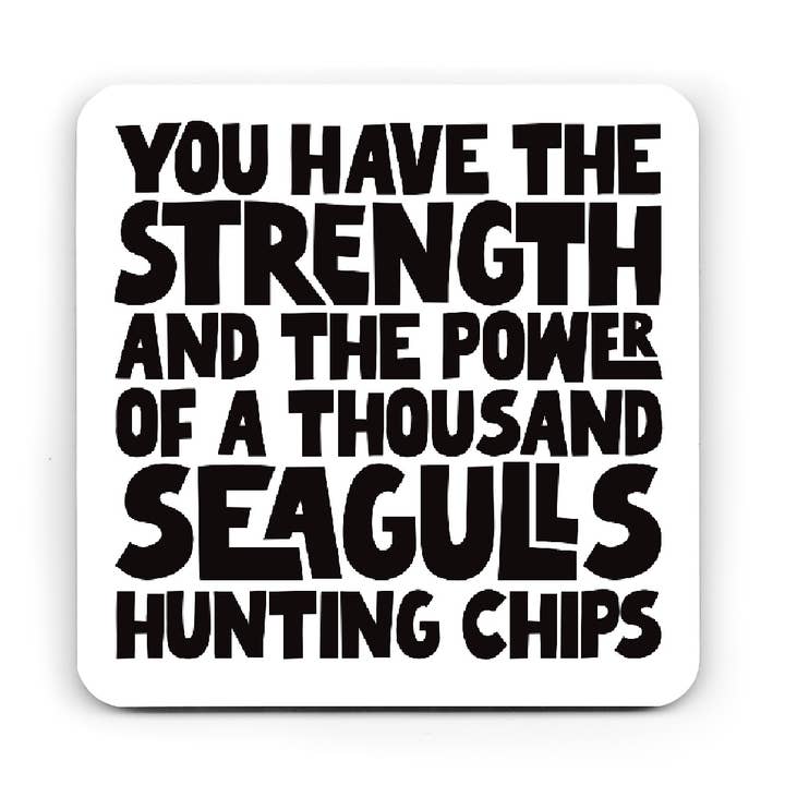 Funny Coaster - Seagull Coaster - Humour - Coaster Quote for wholesale by Pickled Prints