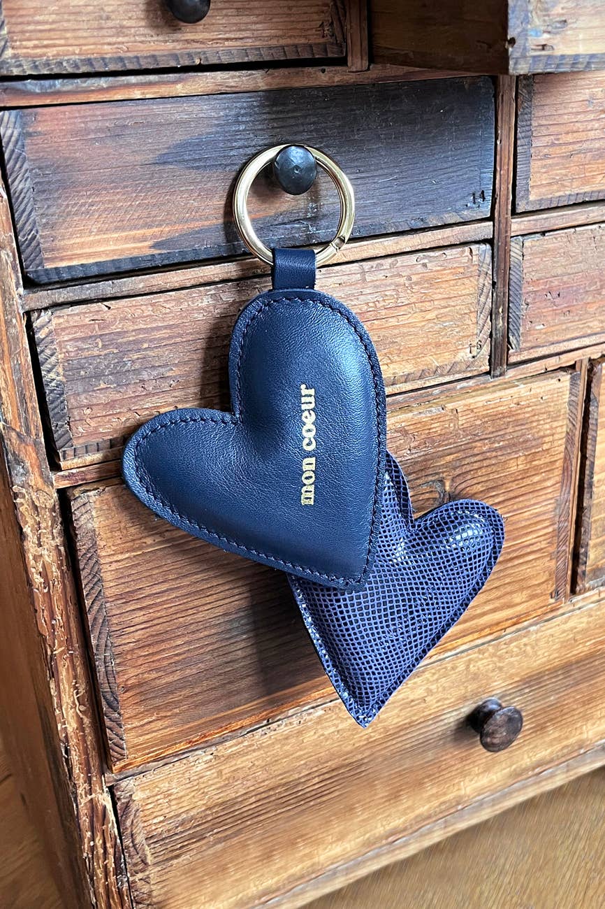 BARNABÉ AIME LE CAFÉ - Wholesale Keychain - Women's - 100% leather keychain - big heart3