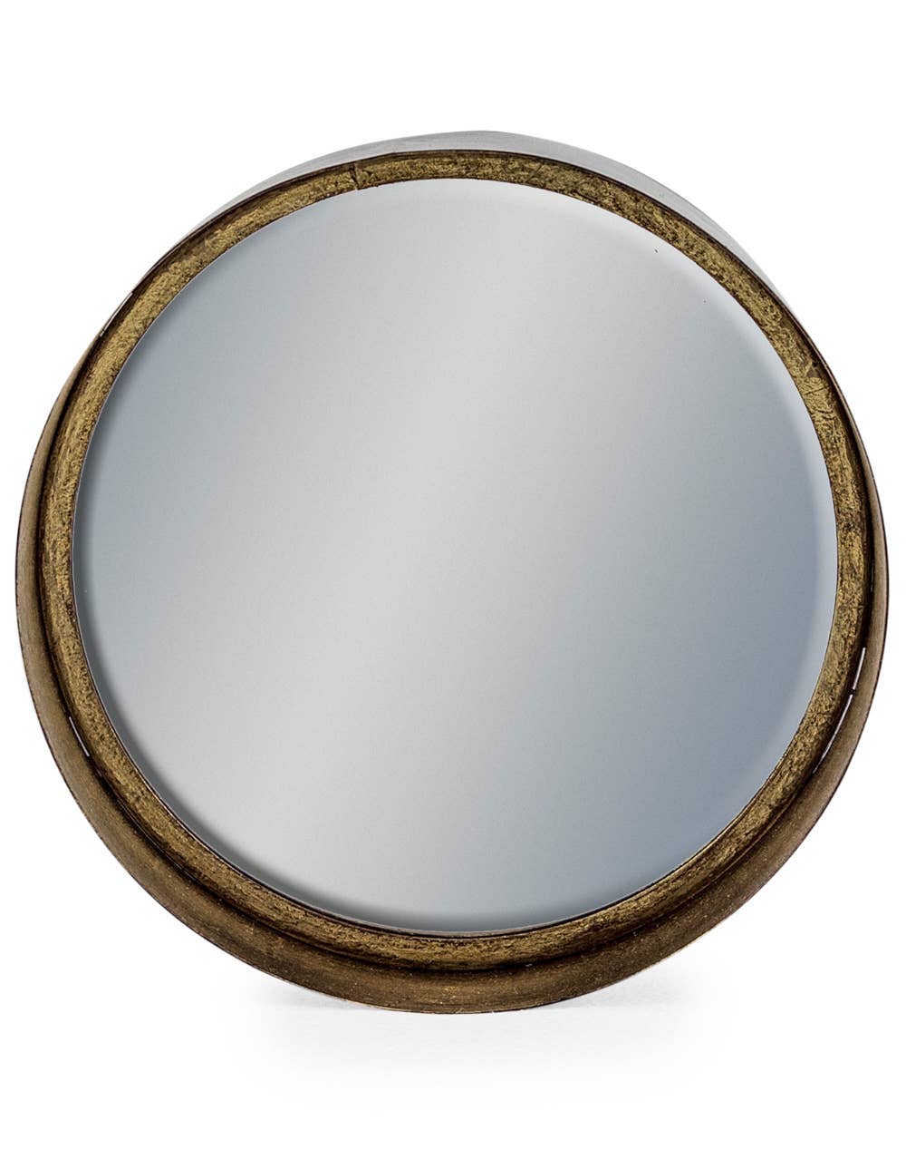 McGowan & Rutherford Ltd - Wholesale Wall mirror - Black and Bronze Deep Framed Cylinder Mirror 26cm