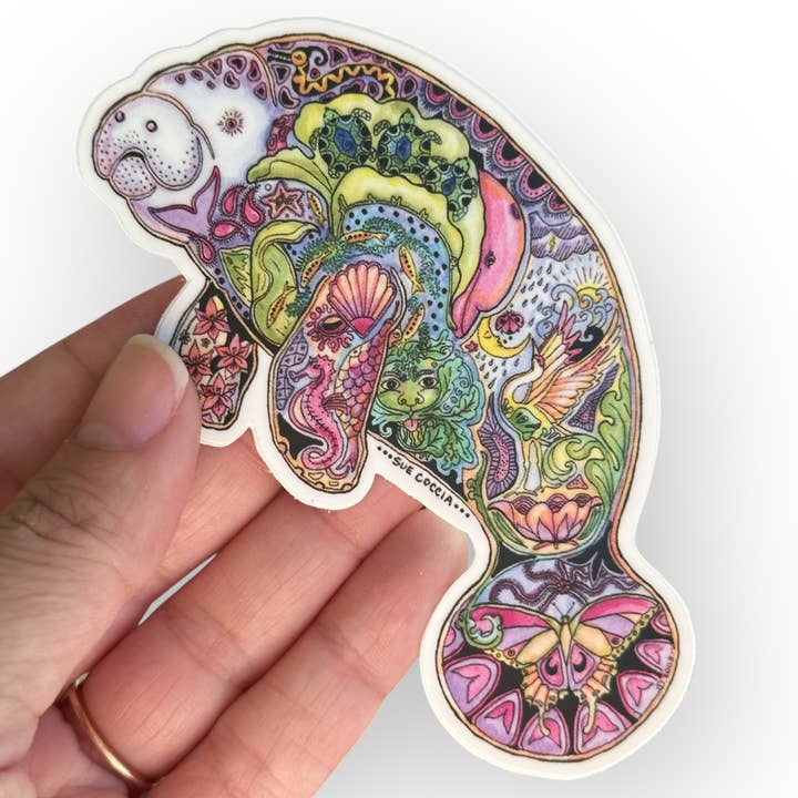Manatee Sticker for wholesale by EarthArt International