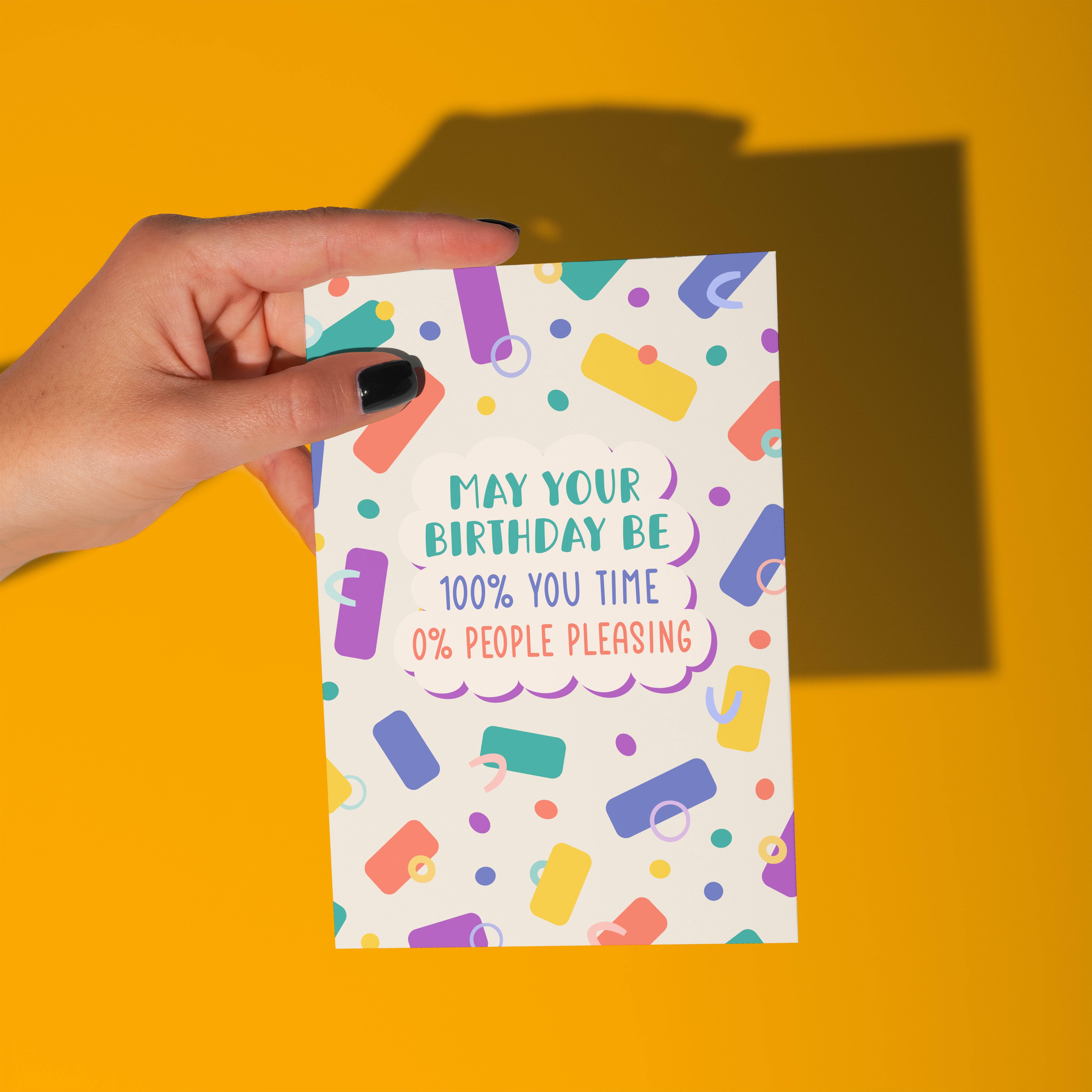 Sunshine Lane - Wholesale Birthday Card - 100% You Time Birthday Card1