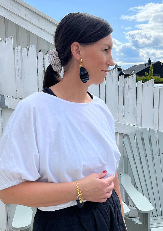 Jewelry By Elina Dahl - Wholesale Dangle Earrings - Earring wave exclusive, black.2