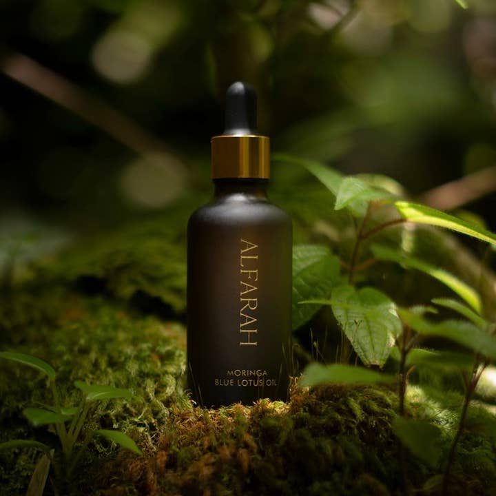 Alfarah Self Care – wholesale Hudvårdskit – Blue Lotus Infunderad Himalaya Moringaolja för hud och hår3
