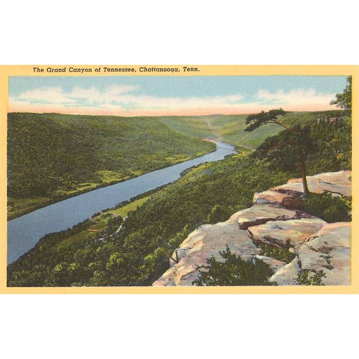 Greeting Card TN-115 Grand Canyon of Tennessee, Chattanooga, for wholesale by Found Image Press
