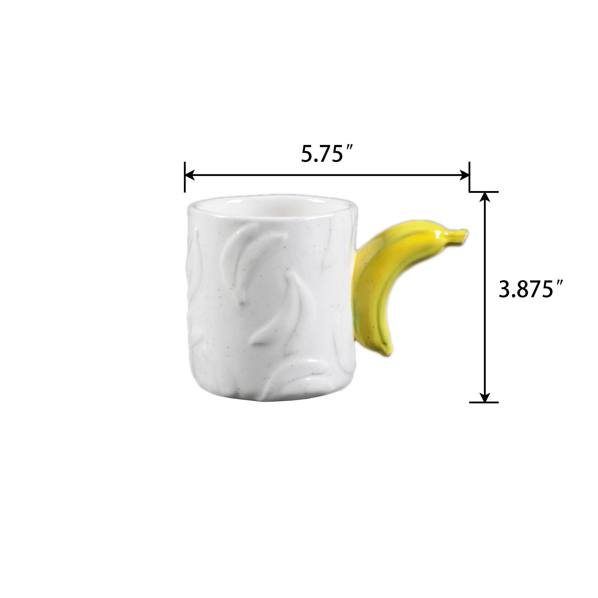 Flora Bunda Inc - Wholesale Coffee Mug - 18 oz Ceramic Banana Handle Mug1